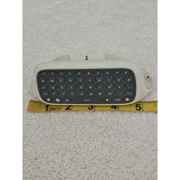 Microsoft Xbox 360 Chat pad Keyboard Attachment Accessory White - Picture 4 of 4
